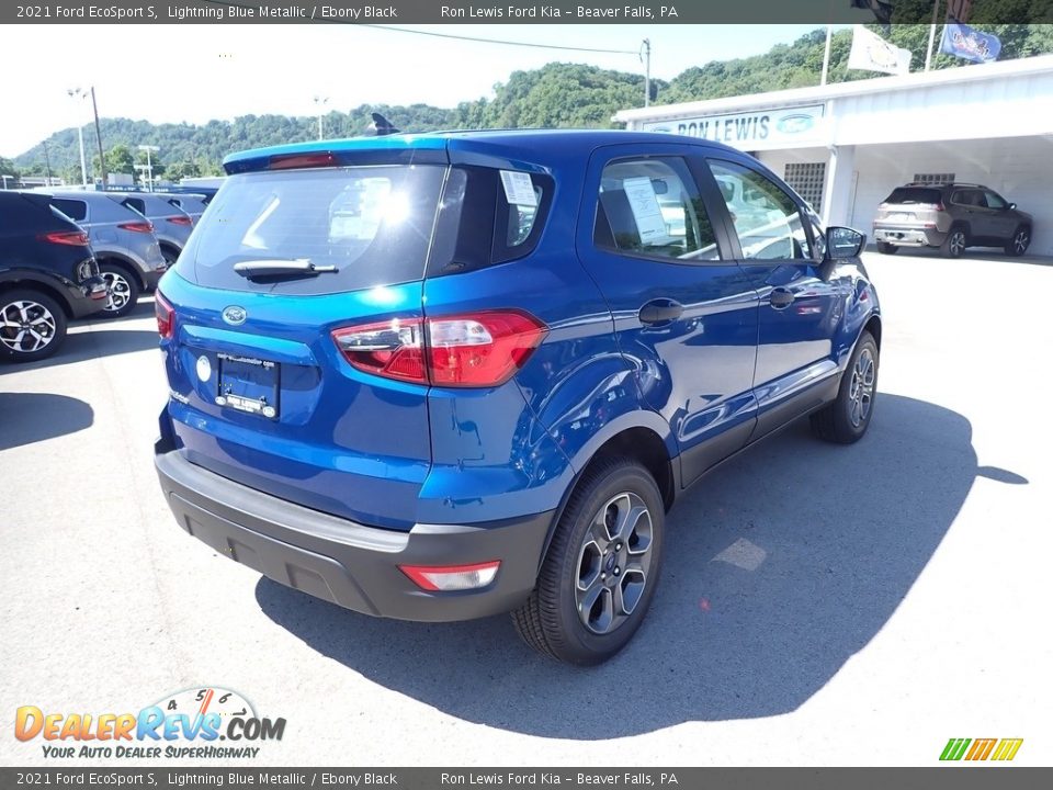 2021 Ford EcoSport S Lightning Blue Metallic / Ebony Black Photo #2