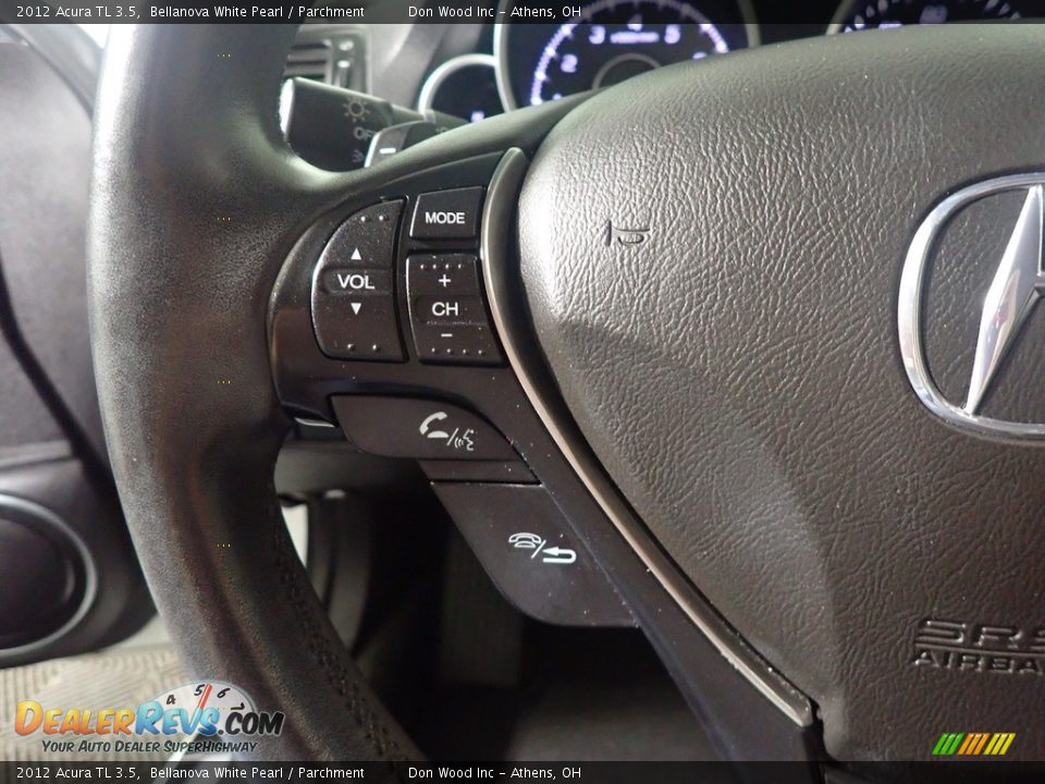 2012 Acura TL 3.5 Bellanova White Pearl / Parchment Photo #31