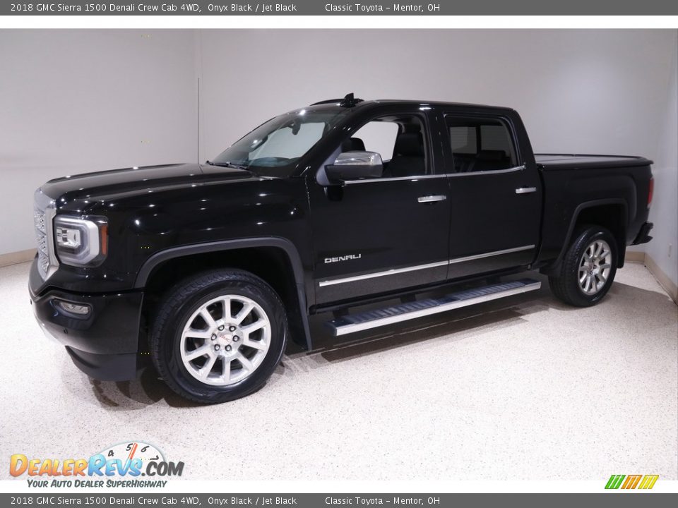 2018 GMC Sierra 1500 Denali Crew Cab 4WD Onyx Black / Jet Black Photo #3