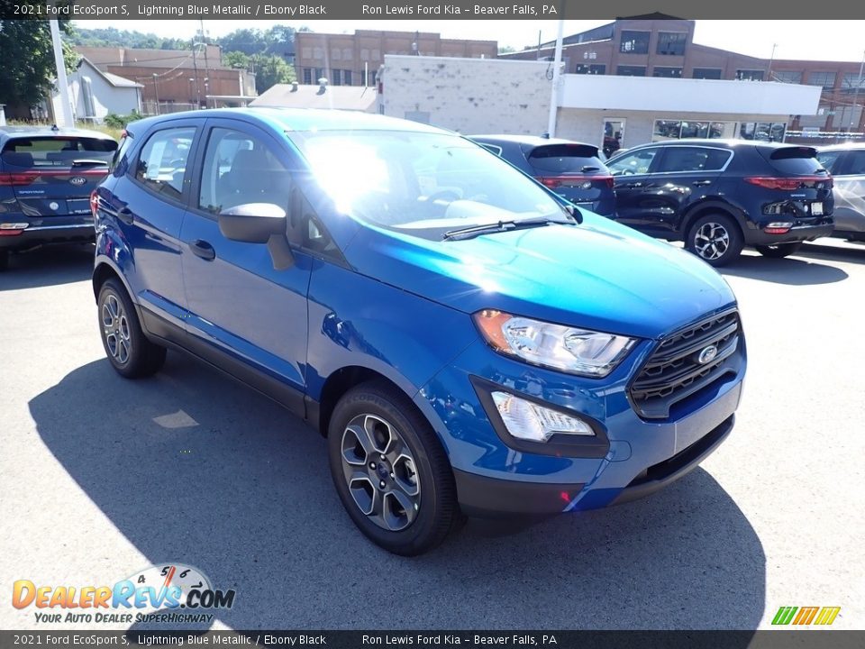 2021 Ford EcoSport S Lightning Blue Metallic / Ebony Black Photo #3