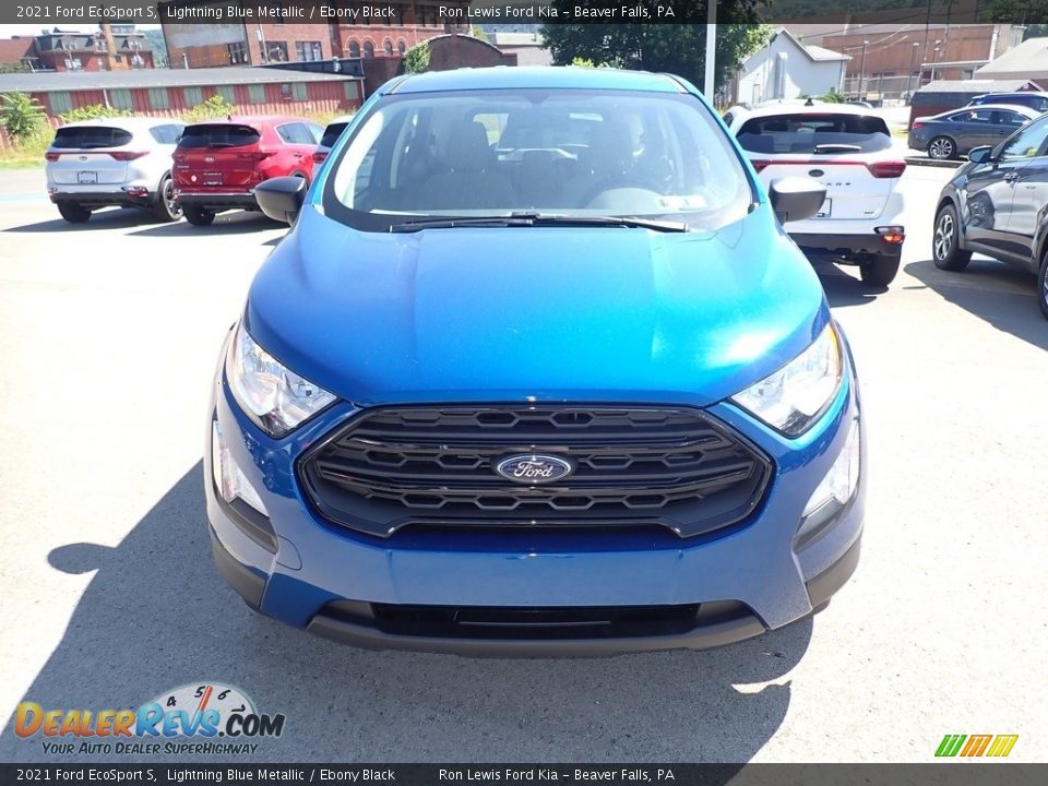 2021 Ford EcoSport S Lightning Blue Metallic / Ebony Black Photo #4