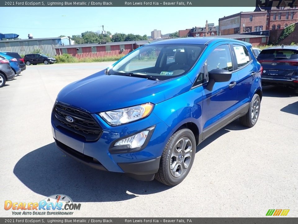 2021 Ford EcoSport S Lightning Blue Metallic / Ebony Black Photo #5