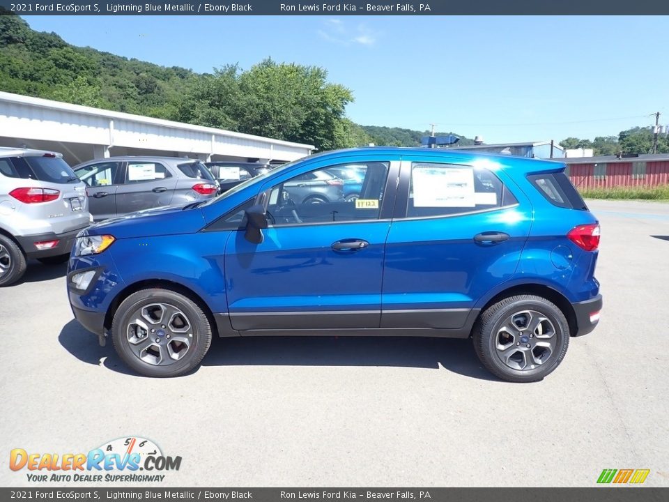 2021 Ford EcoSport S Lightning Blue Metallic / Ebony Black Photo #6