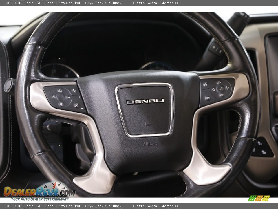 2018 GMC Sierra 1500 Denali Crew Cab 4WD Onyx Black / Jet Black Photo #8