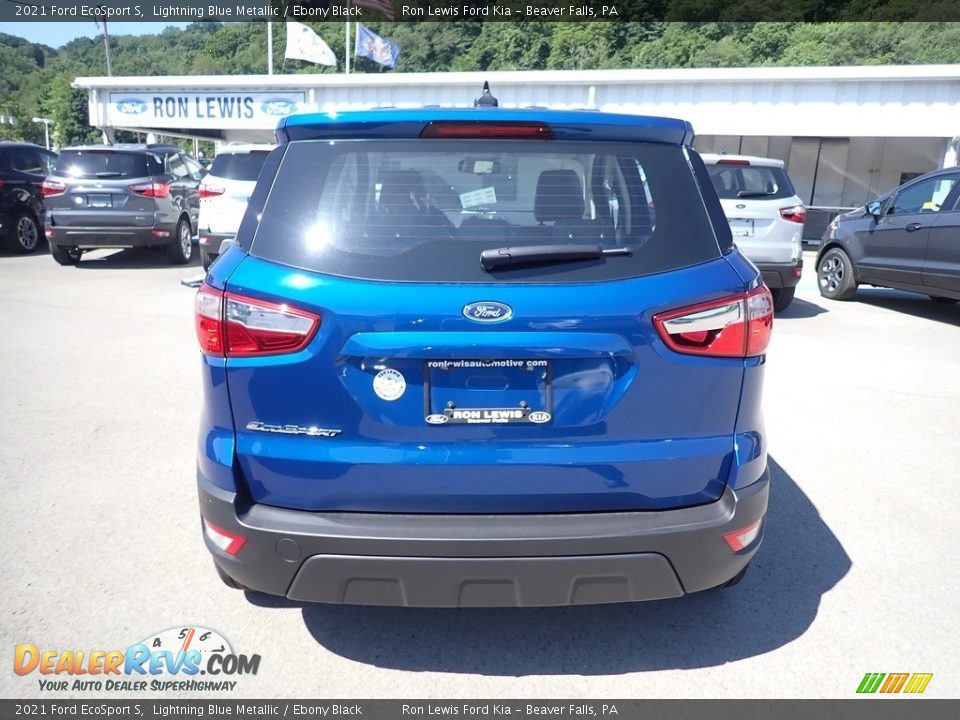 2021 Ford EcoSport S Lightning Blue Metallic / Ebony Black Photo #8