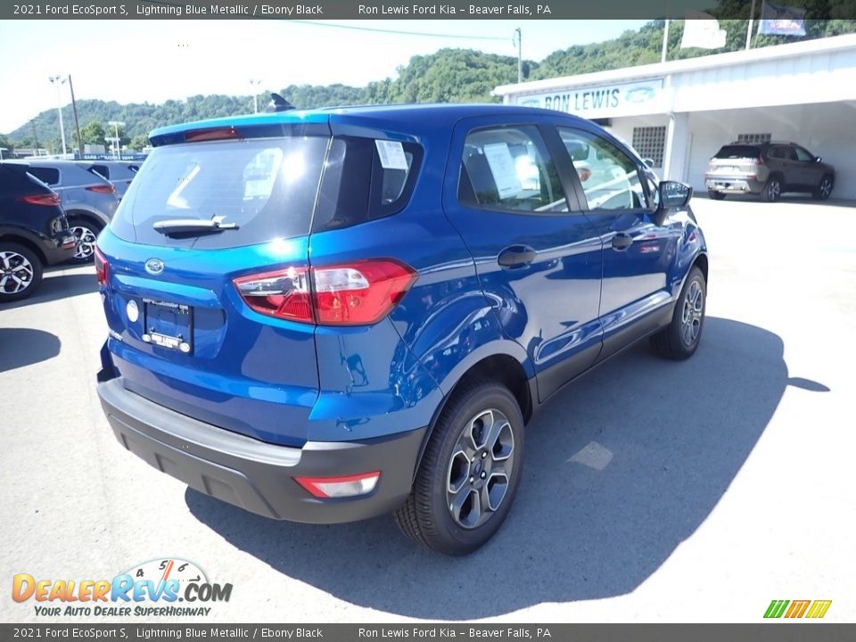 2021 Ford EcoSport S Lightning Blue Metallic / Ebony Black Photo #9