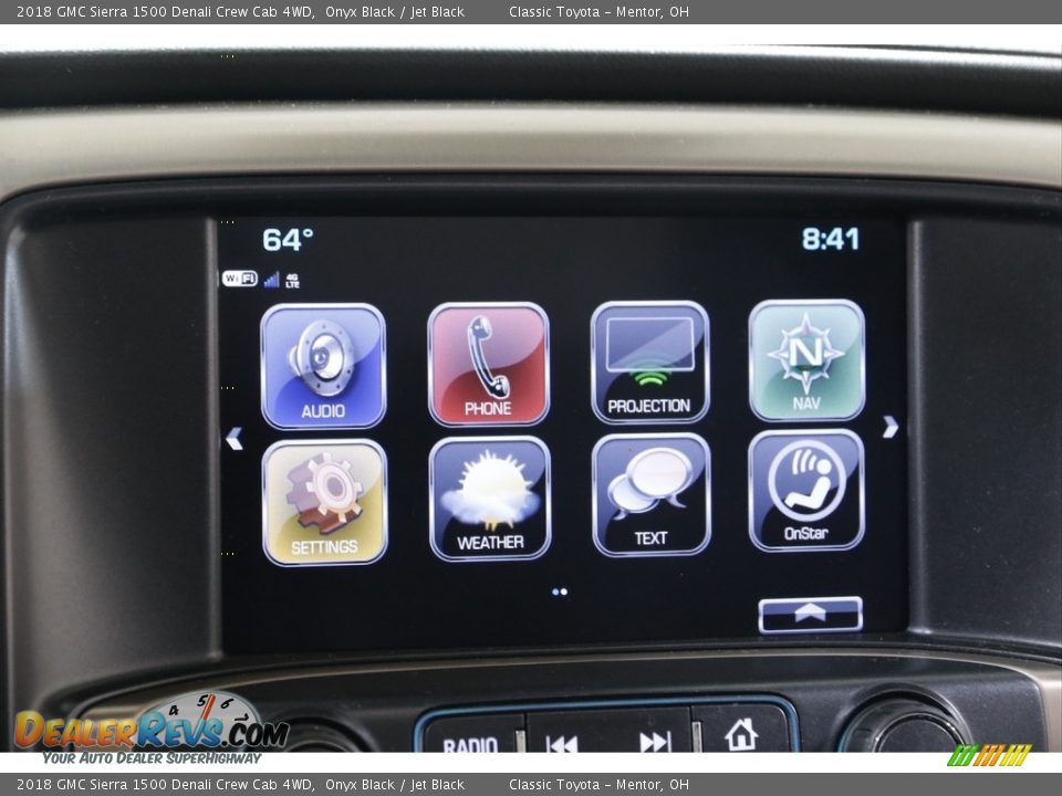 2018 GMC Sierra 1500 Denali Crew Cab 4WD Onyx Black / Jet Black Photo #11