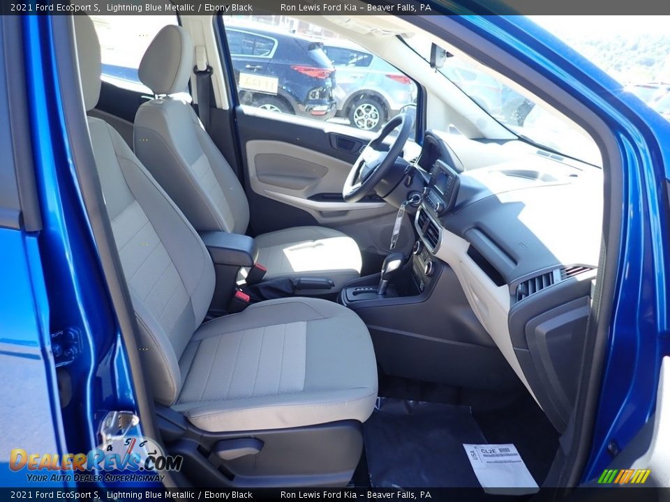 2021 Ford EcoSport S Lightning Blue Metallic / Ebony Black Photo #12