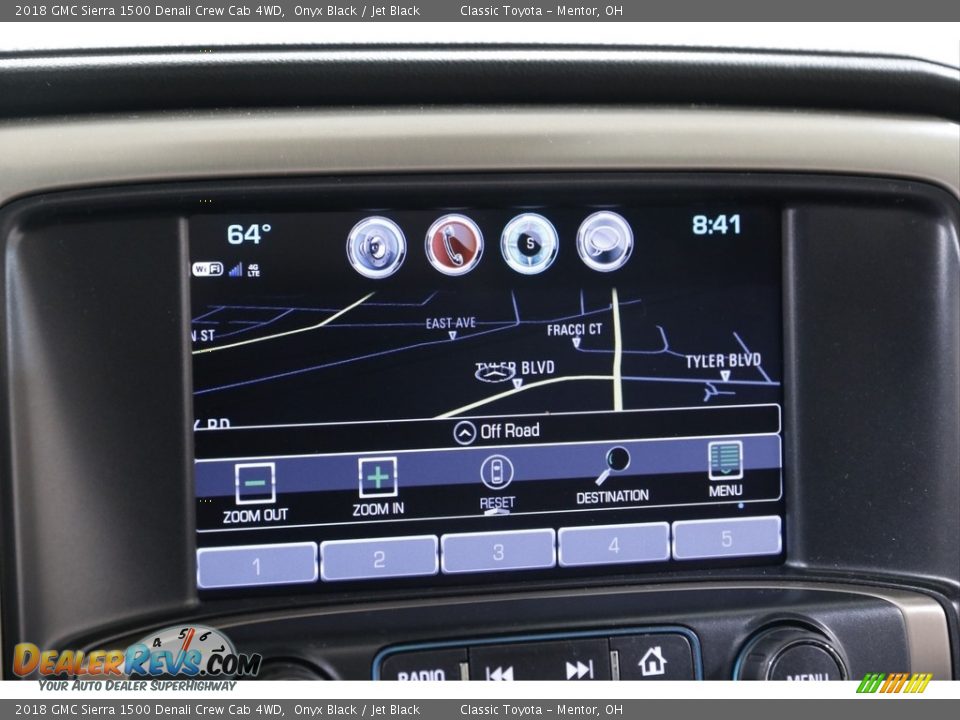 2018 GMC Sierra 1500 Denali Crew Cab 4WD Onyx Black / Jet Black Photo #13