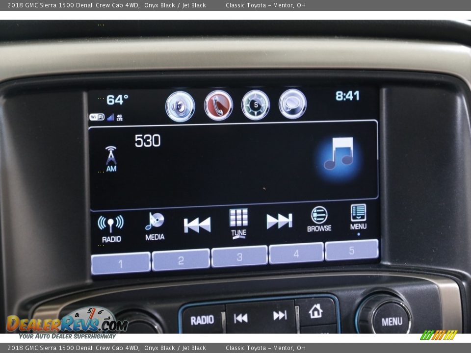 2018 GMC Sierra 1500 Denali Crew Cab 4WD Onyx Black / Jet Black Photo #15