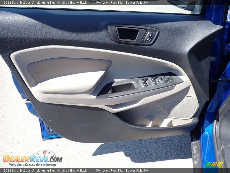 2021 Ford EcoSport S Lightning Blue Metallic / Ebony Black Photo #15