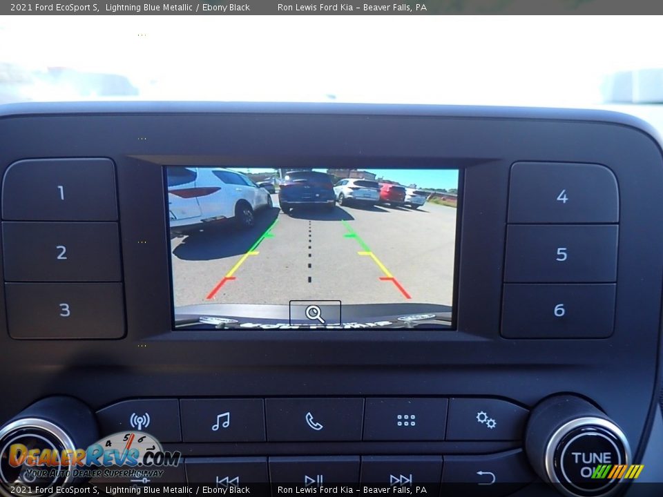 2021 Ford EcoSport S Lightning Blue Metallic / Ebony Black Photo #19