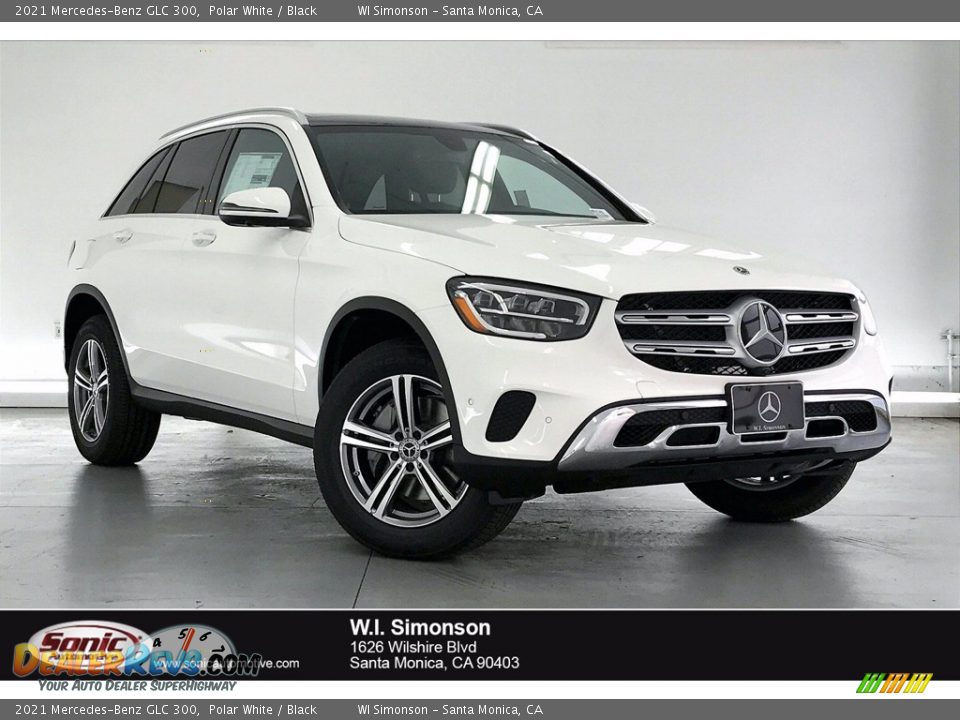 2021 Mercedes-Benz GLC 300 Polar White / Black Photo #1