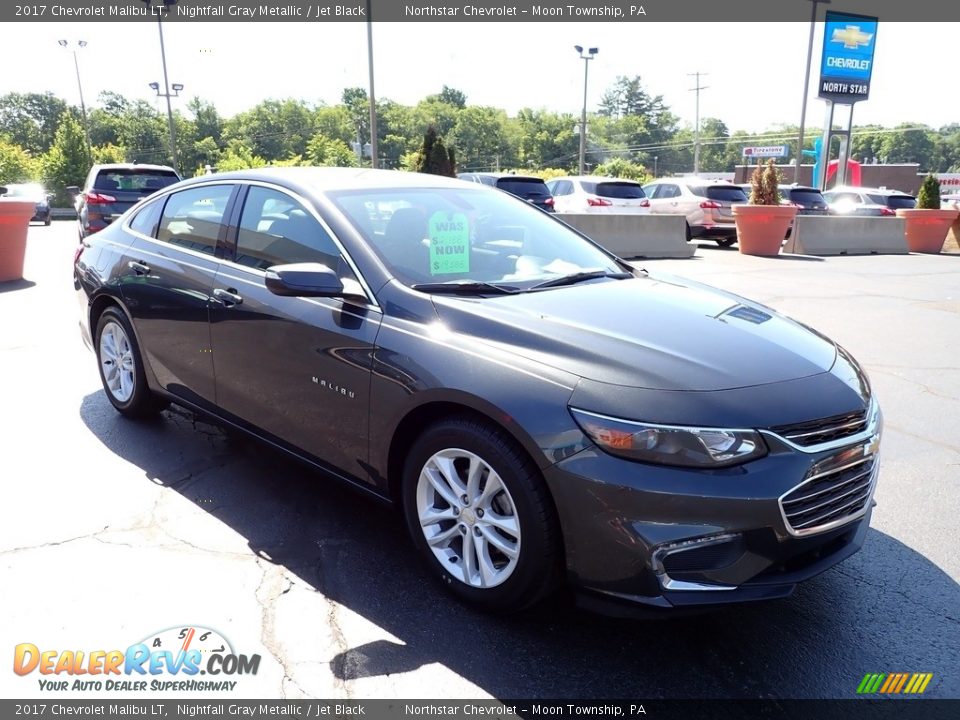 2017 Chevrolet Malibu LT Nightfall Gray Metallic / Jet Black Photo #11