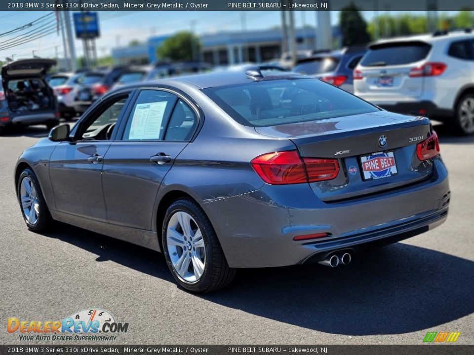 2018 BMW 3 Series 330i xDrive Sedan Mineral Grey Metallic / Oyster Photo #19