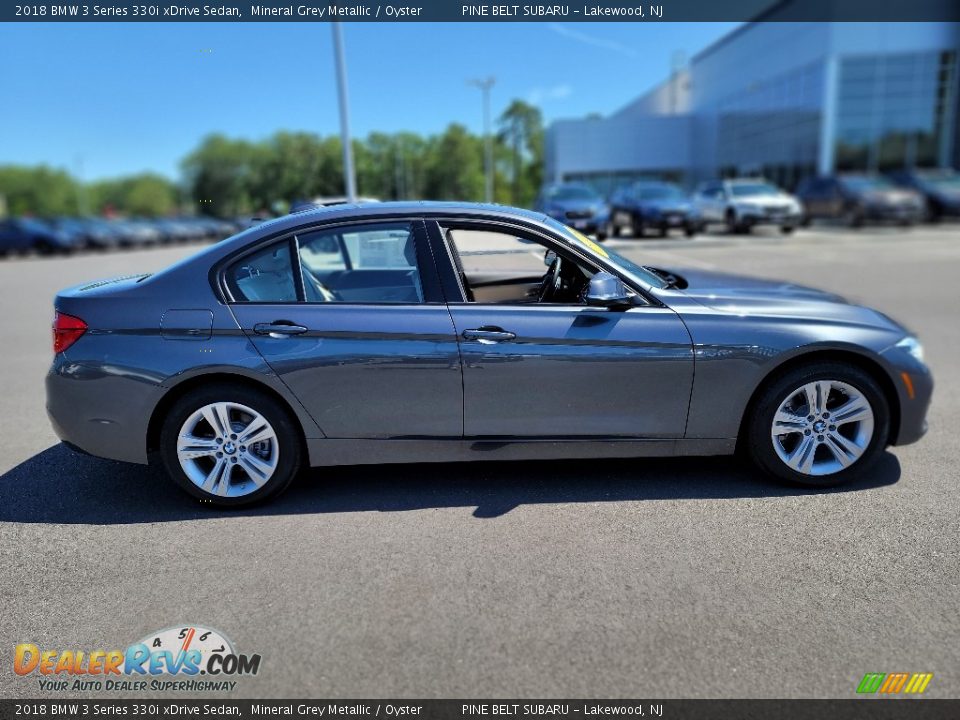 2018 BMW 3 Series 330i xDrive Sedan Mineral Grey Metallic / Oyster Photo #22