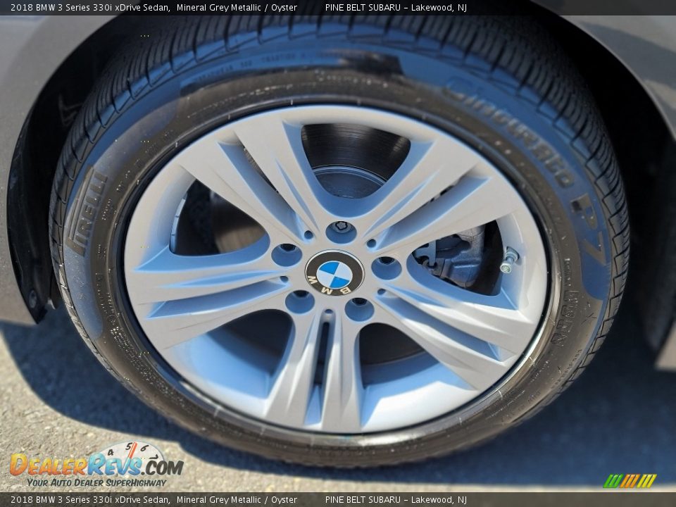 2018 BMW 3 Series 330i xDrive Sedan Mineral Grey Metallic / Oyster Photo #32