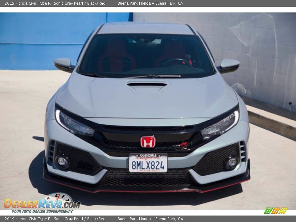 2019 Honda Civic Type R Sonic Gray Pearl / Black/Red Photo #7