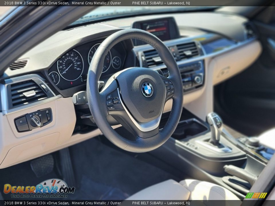 2018 BMW 3 Series 330i xDrive Sedan Mineral Grey Metallic / Oyster Photo #36