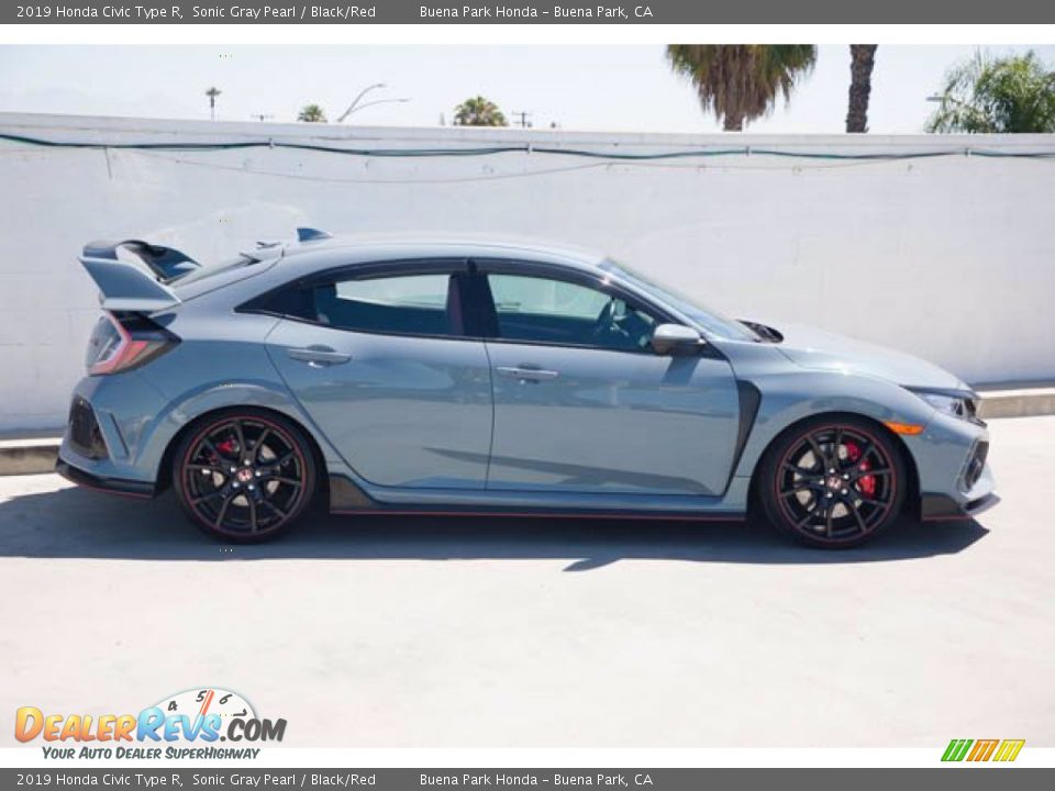 2019 Honda Civic Type R Sonic Gray Pearl / Black/Red Photo #13