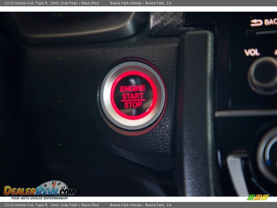 2019 Honda Civic Type R Sonic Gray Pearl / Black/Red Photo #18