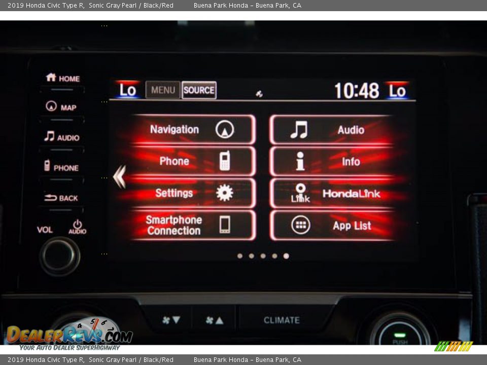 2019 Honda Civic Type R Sonic Gray Pearl / Black/Red Photo #27