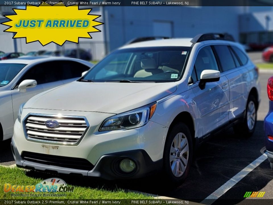 2017 Subaru Outback 2.5i Premium Crystal White Pearl / Warm Ivory Photo #1