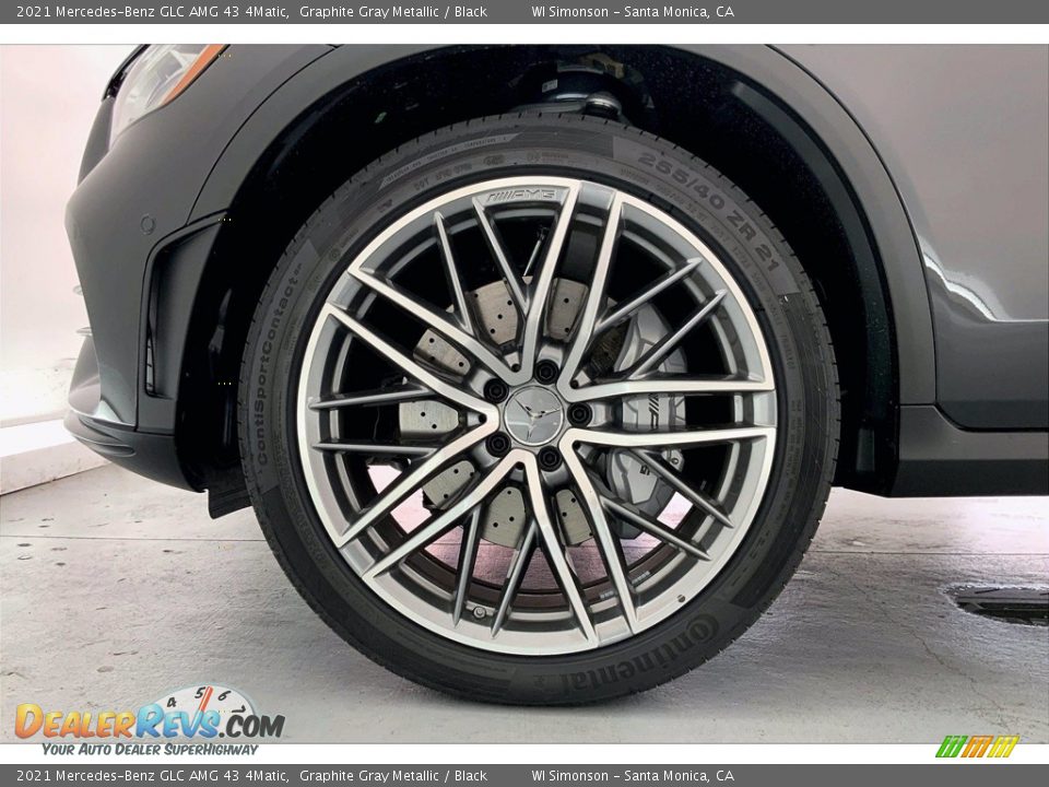 2021 Mercedes-Benz GLC AMG 43 4Matic Graphite Gray Metallic / Black Photo #10