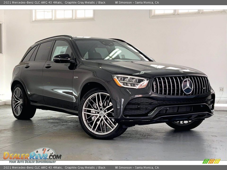 2021 Mercedes-Benz GLC AMG 43 4Matic Graphite Gray Metallic / Black Photo #12