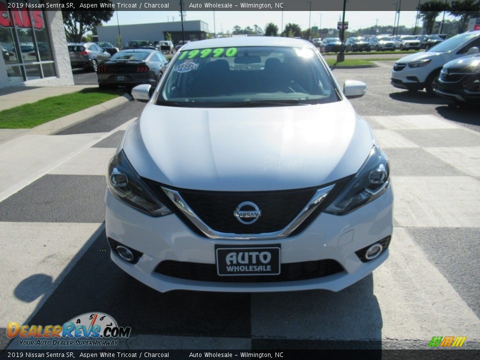 2019 Nissan Sentra SR Aspen White Tricoat / Charcoal Photo #2