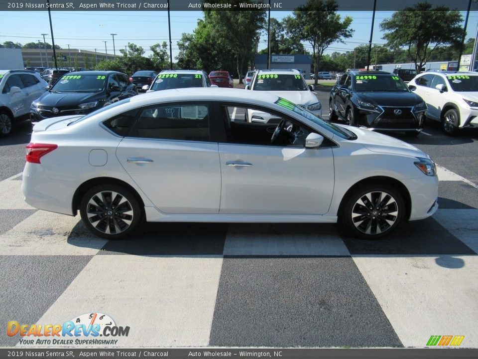 2019 Nissan Sentra SR Aspen White Tricoat / Charcoal Photo #3