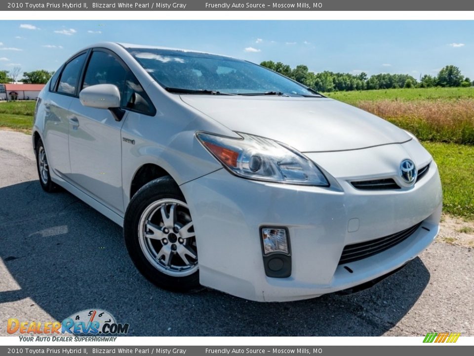 2010 Toyota Prius Hybrid II Blizzard White Pearl / Misty Gray Photo #1