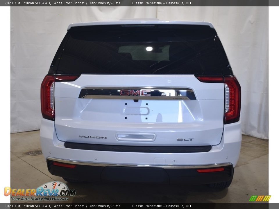 2021 GMC Yukon SLT 4WD White Frost Tricoat / Dark Walnut/­Slate Photo #3