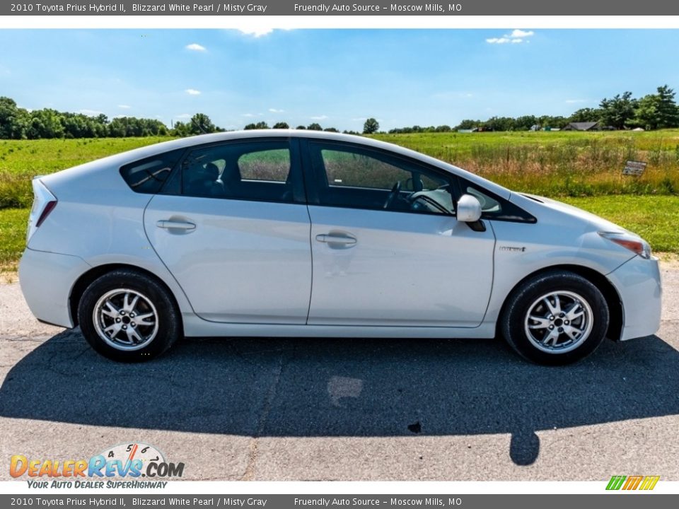 2010 Toyota Prius Hybrid II Blizzard White Pearl / Misty Gray Photo #3