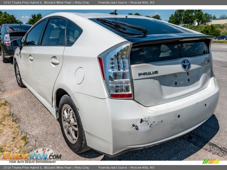 2010 Toyota Prius Hybrid II Blizzard White Pearl / Misty Gray Photo #6