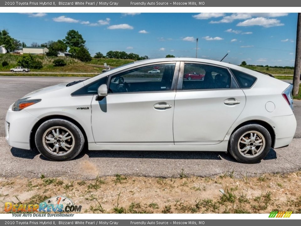 2010 Toyota Prius Hybrid II Blizzard White Pearl / Misty Gray Photo #7