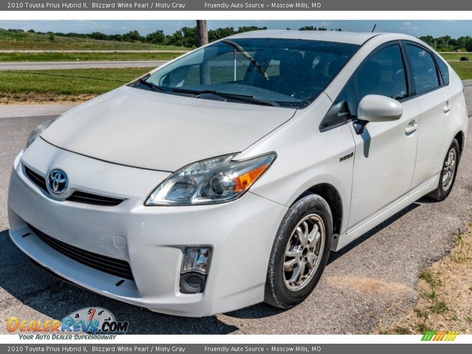 2010 Toyota Prius Hybrid II Blizzard White Pearl / Misty Gray Photo #8