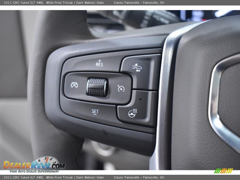 2021 GMC Yukon SLT 4WD White Frost Tricoat / Dark Walnut/­Slate Photo #15