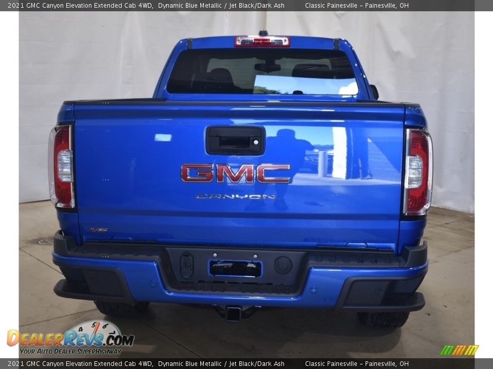 2021 GMC Canyon Elevation Extended Cab 4WD Dynamic Blue Metallic / Jet Black/Dark Ash Photo #3