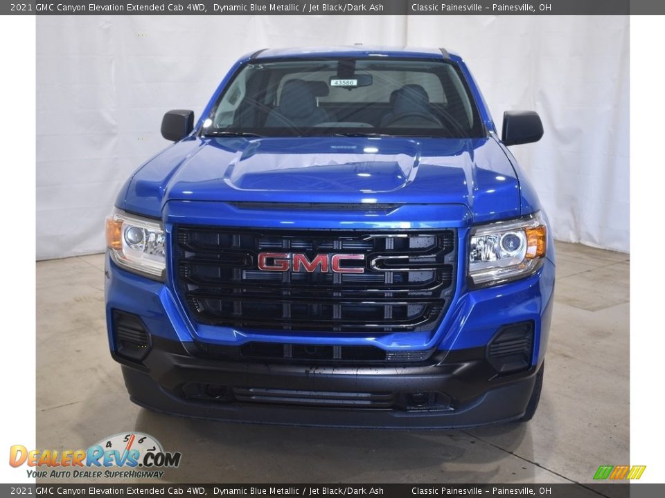 2021 GMC Canyon Elevation Extended Cab 4WD Dynamic Blue Metallic / Jet Black/Dark Ash Photo #4