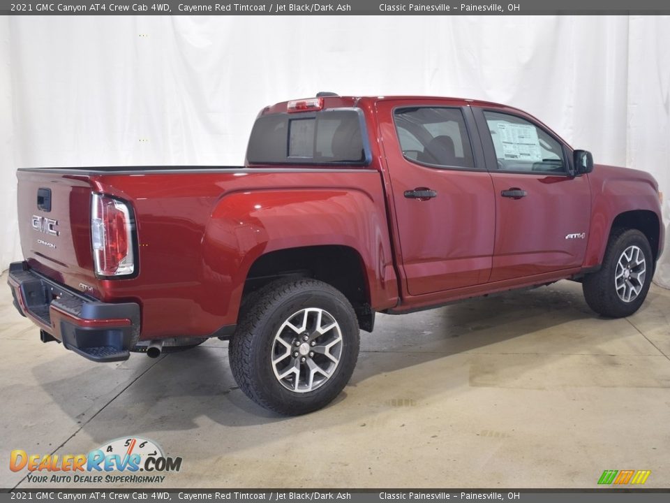 2021 GMC Canyon AT4 Crew Cab 4WD Cayenne Red Tintcoat / Jet Black/Dark Ash Photo #2