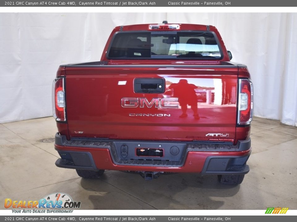 2021 GMC Canyon AT4 Crew Cab 4WD Cayenne Red Tintcoat / Jet Black/Dark Ash Photo #3