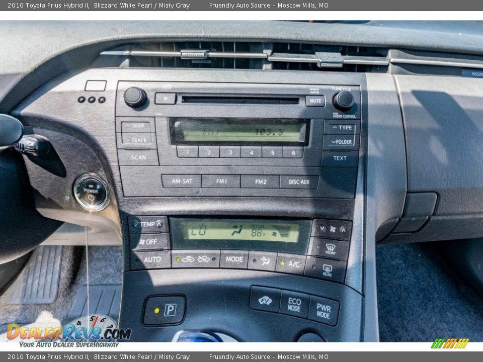 2010 Toyota Prius Hybrid II Blizzard White Pearl / Misty Gray Photo #31