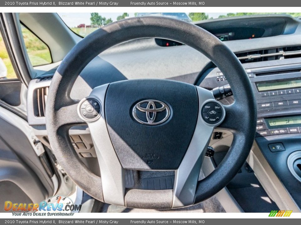 2010 Toyota Prius Hybrid II Blizzard White Pearl / Misty Gray Photo #32