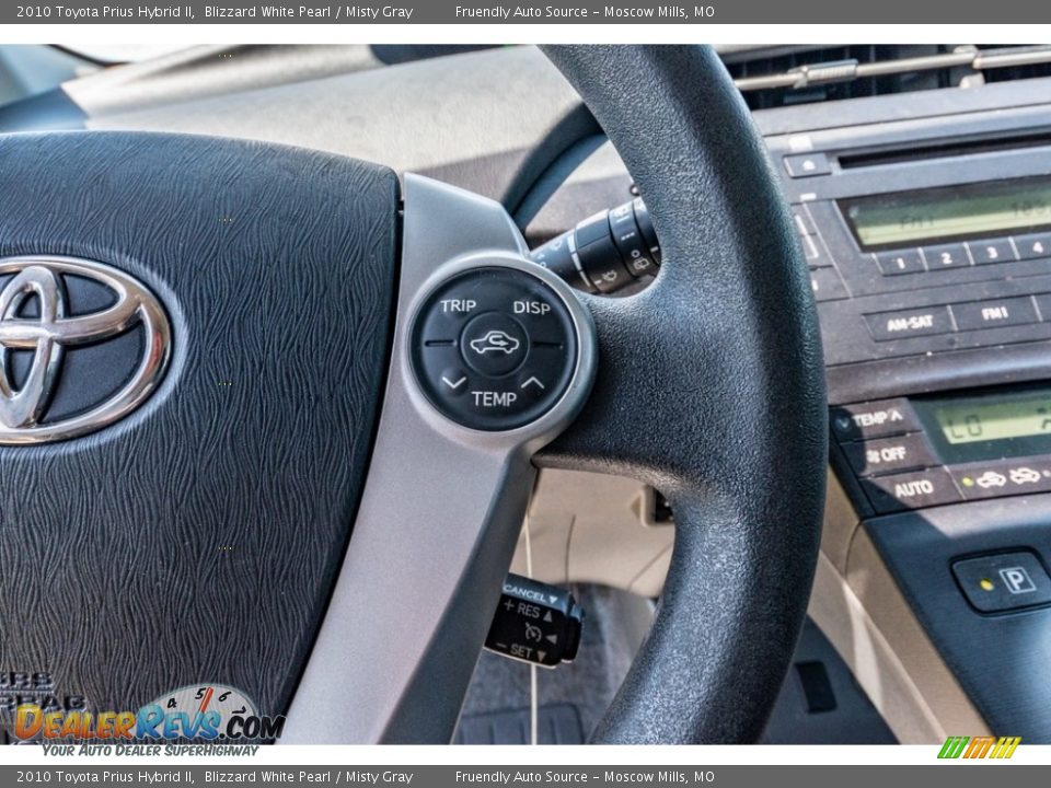 2010 Toyota Prius Hybrid II Blizzard White Pearl / Misty Gray Photo #34