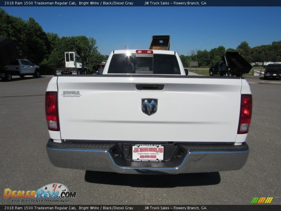 2018 Ram 1500 Tradesman Regular Cab Bright White / Black/Diesel Gray Photo #4