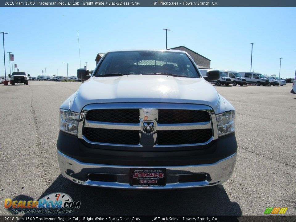 2018 Ram 1500 Tradesman Regular Cab Bright White / Black/Diesel Gray Photo #8