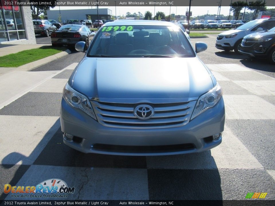 2012 Toyota Avalon Limited Zephyr Blue Metallic / Light Gray Photo #2