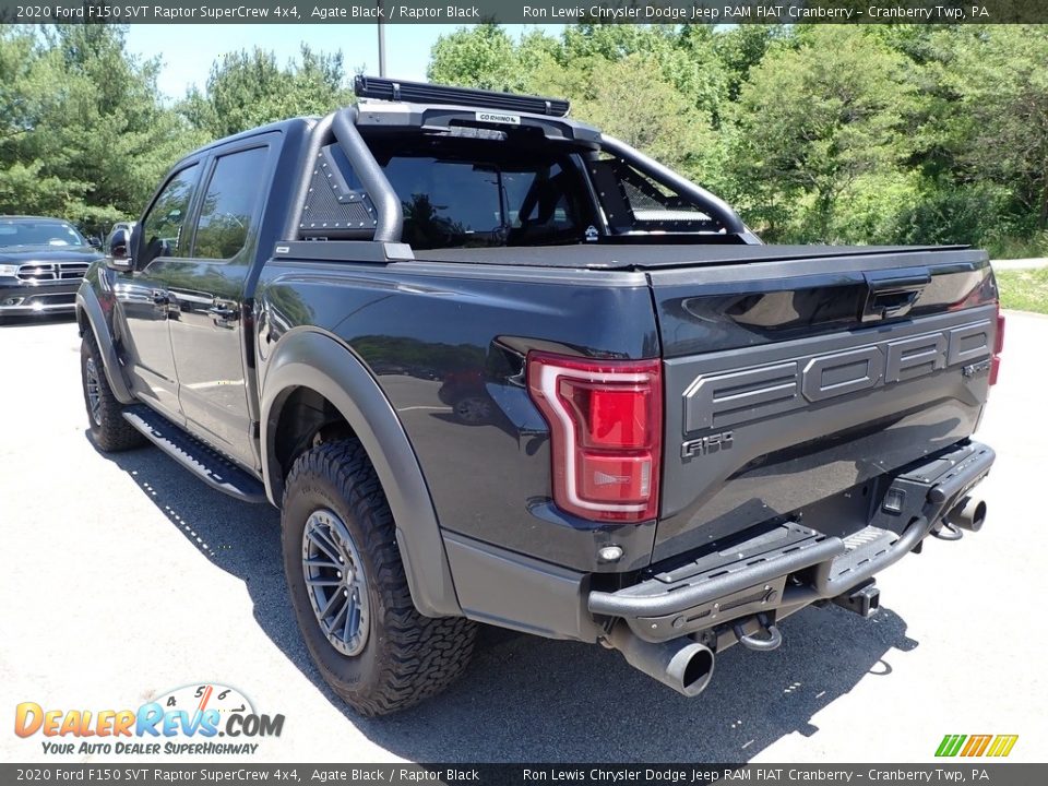 2020 Ford F150 SVT Raptor SuperCrew 4x4 Agate Black / Raptor Black Photo #4