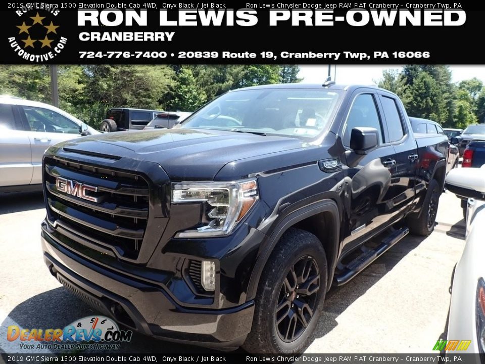 2019 GMC Sierra 1500 Elevation Double Cab 4WD Onyx Black / Jet Black Photo #1